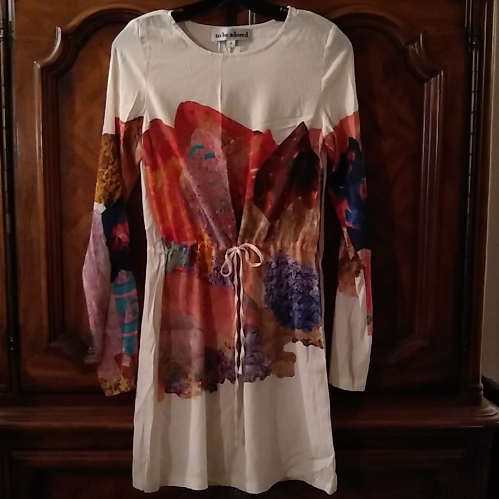 To Be Adored Rocks And Minerals Silk Dress, Small